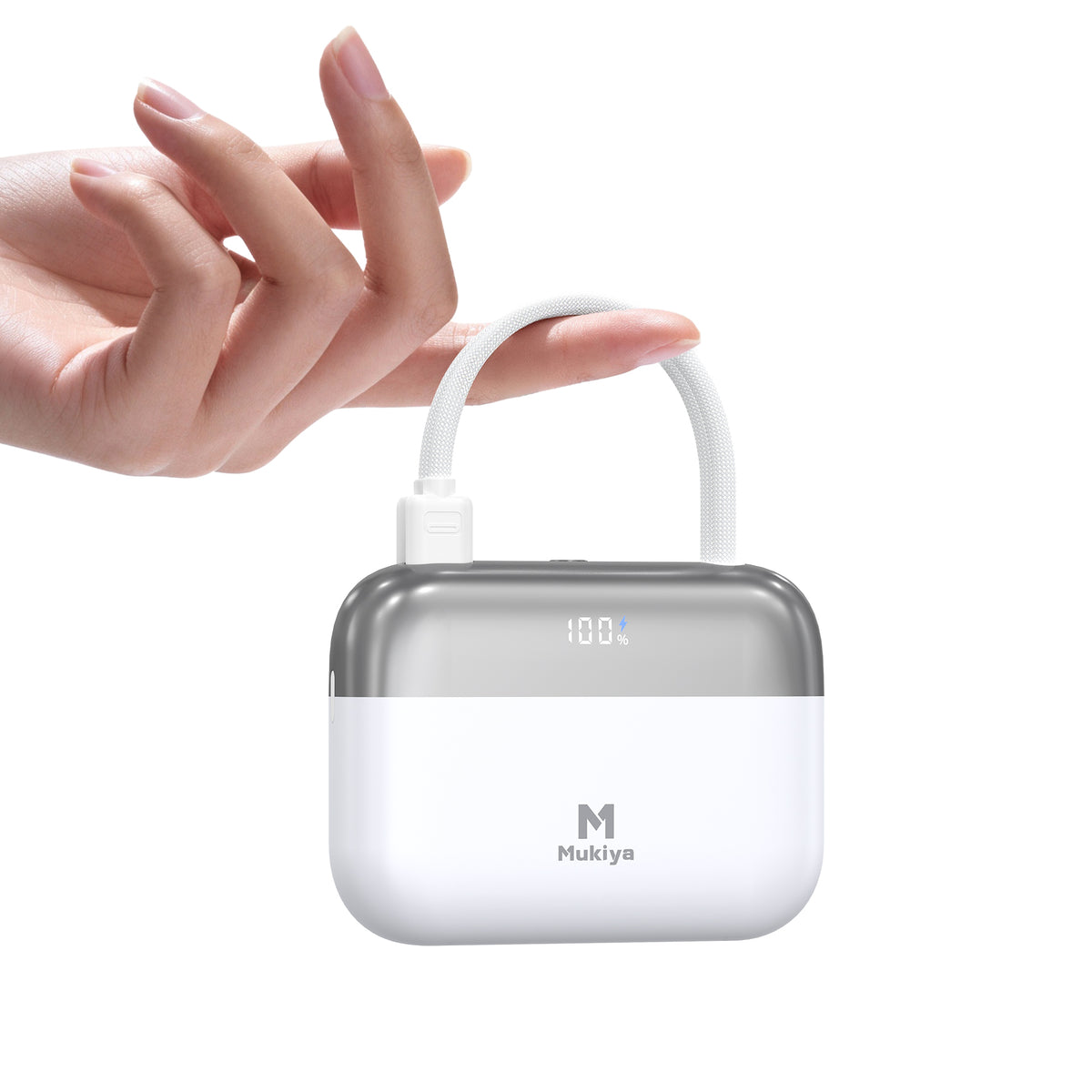 Mukiya Handbag Dual-Cable Power Bank | 10,000mAh 30W Fast Charging