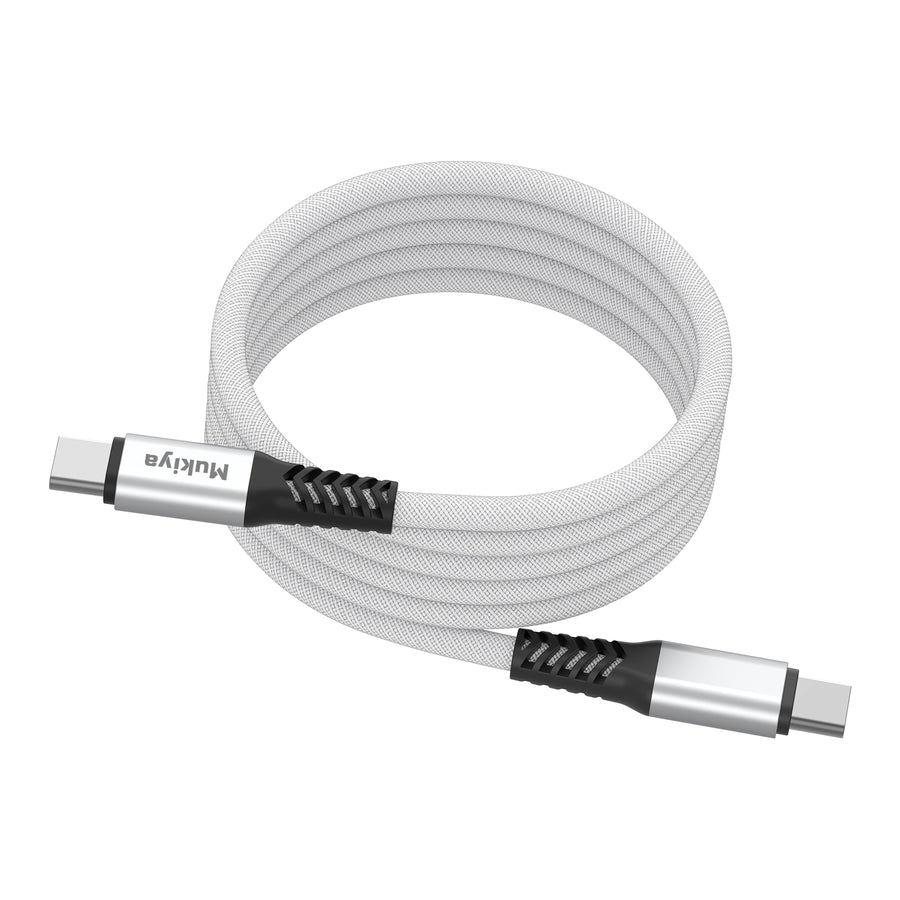 100W Magnetic Snap-to-Shape USB-C Cable