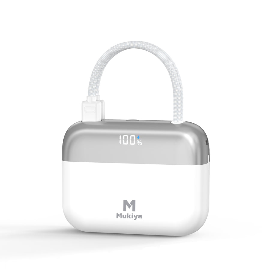 Compact Dual-Cable Power Bank