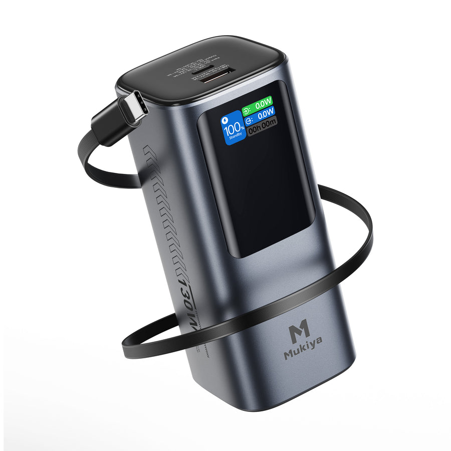 100W Retractable Cable Power Bank