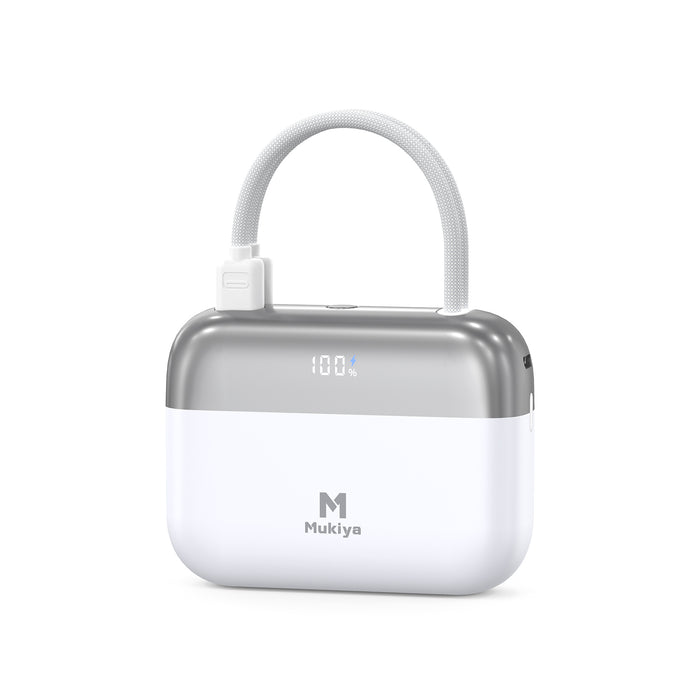 Mukiya Handbag Dual-Cable Power Bank | 10,000mAh 30W Fast Charging
