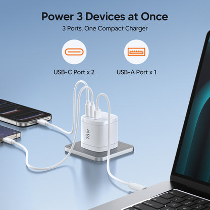 70W GaN Travel Charger with 360° Rotating Plug | TwistCube