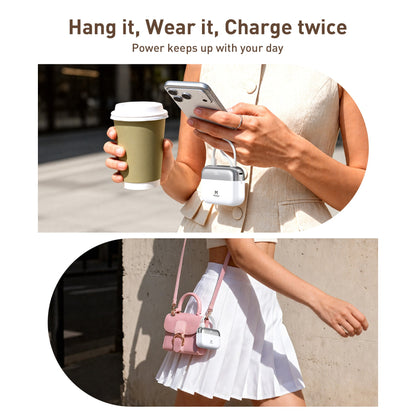 Mukiya Handbag Dual-Cable Power Bank | 10,000mAh 30W Fast Charging